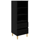 Highboard Sort eg 40 x 36 x 110 cm Konstrueret træ