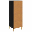 Highboard Sort eg 40 x 36 x 110 cm Konstrueret træ