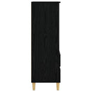 Highboard Sort eg 40 x 36 x 110 cm Konstrueret træ