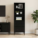 Highboard Sort eg 40 x 36 x 110 cm Konstrueret træ