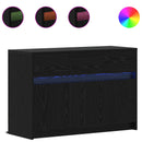 TV-skab 91 x 34 x 61 cm Sort eg Konstrueret træ