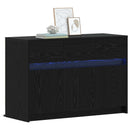 TV-skab 91 x 34 x 61 cm Sort eg Konstrueret træ