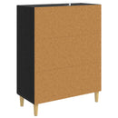 Sideboard Sort eg 69,5 x 34 x 90 cm Konstrueret træ