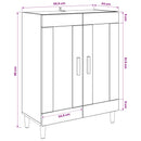 Sideboard Sort eg 69,5 x 34 x 90 cm Konstrueret træ