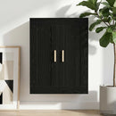 Vægskab Vægmonteret Sort eg 69,5 x 34 x 90 cm Konstrueret træ