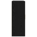 Vægskab Vægmonteret Sort eg 69,5 x 34 x 90 cm Konstrueret træ