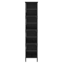 Bogreol 4 niveauer 78,5 x 33 x 153 cm metal PB Sort eg