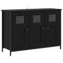 Sideboard Sort eg 100 x 35 x 70 cm Konstrueret træ