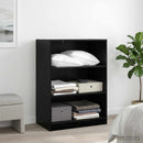 Garderobeskab med hylde Sort eg 77 x 48 x 102 cm PB