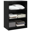 Garderobeskab med hylde Sort eg 77 x 48 x 102 cm PB