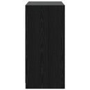 Garderobeskab med hylde Sort eg 77 x 48 x 102 cm PB