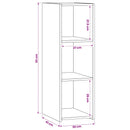 Sideboard Gammelt træ 30 x 41 x 93 cm Konstrueret træ