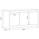 TV-skab 100 x 34 x 50 cm Sort eg Konstrueret træ
