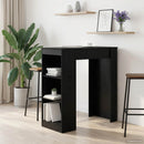 Barbord 95 x 47 x 103,5 cm Konstrueret træ Sort eg