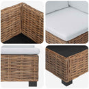 Hjørnesofa med puder GENDT Naturlig rattan Naturfarvet