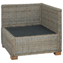 Hjørnesofa med puder GENDT Naturlig rattan Kubu Grå