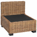 Mellemsofa med puder GENDT Naturlig rattan Naturfarvet