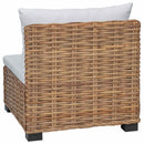 Mellemsofa med puder GENDT Naturlig rattan Naturfarvet