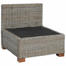 Mellemsofa med puder GENDT Naturlig rattan Kubu Grå