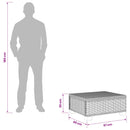 Sofabord GENDT Naturlig rattan Kubu Grå 67 x 60 x 30 cm