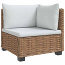 2 stk. Rattan Lounge Sæt med Puder GENDT Naturlig rattan