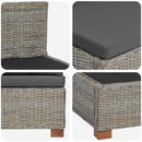 2 stk. Rattan Lounge Sæt med Puder GENDT Naturlig rattan