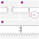 Plænekant 50 stk. 103 x 10 cm Stål Sølv