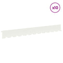 Plænekant 10 pcs 102 x 10 x 4 cm Stål Hvid