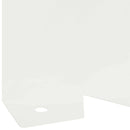 Plænekant 20 pcs 102 x 10 x 4 cm Stål Hvid