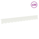 Plænekant 20 pcs 102 x 10 x 4 cm Stål Hvid