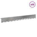 Plænekant 10 stk. 102 x 10 x 4 cm Stål Sølv