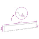 Plænekant 10 pcs 102 x 15 x 4 cm Stål Hvid