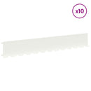Plænekant 10 pcs 102 x 15 x 4 cm Stål Hvid