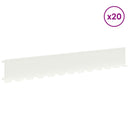 Plænekant 20 pcs 102 x 15 x 4 cm Stål Hvid
