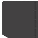 Plænekant 100 x 45 cm Stål Sort
