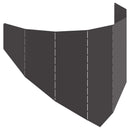 Plænekant 100 x 45 cm Stål Sort