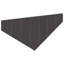 Plænekant 4 stk. 100 x 45 cm Stål Sort