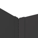Plænekant 4 pcs 60 x 60 x 35 cm Stål Sort