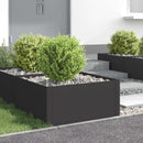 Plænekant 4 pcs 60 x 60 x 35 cm Stål Sort