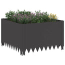 Plænekant 4 pcs 60 x 60 x 35 cm Stål Sort