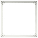 Plænekant 4 stk. 60 x 60 x 35 cm Stål Hvid