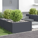 Plænekant 4 pcs 60 x 60 x 35 cm Stål Antracit