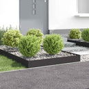 Plænekant 4 pcs 100 x 100 x 20 cm Stål Sort