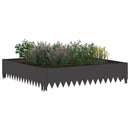Plænekant 4 pcs 100 x 100 x 20 cm Stål Sort