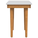 Makeupbord stol FAUSKE Hvid 40 x 33 x 45 cm Massivt fyrretræ