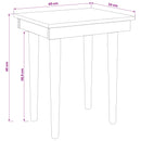 Makeupbord stol FAUSKE Hvid 40 x 33 x 45 cm Massivt fyrretræ
