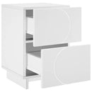 Natskab 2 stk. Hvid 33,5 x 34,5 x 50 cm Konstrueret træ