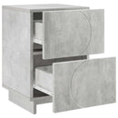 Natskab 2 stk. Betongrå 33,5 x 34,5 x 50 cm Konstrueret træ