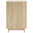 Natskab 2 pcs Sonoma-eg 33,5 x 34,5 x 50 cm Konstrueret træ