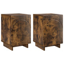 Natskab 2 pcs Røget eg 33,5 x 34,5 x 50 cm Konstrueret træ